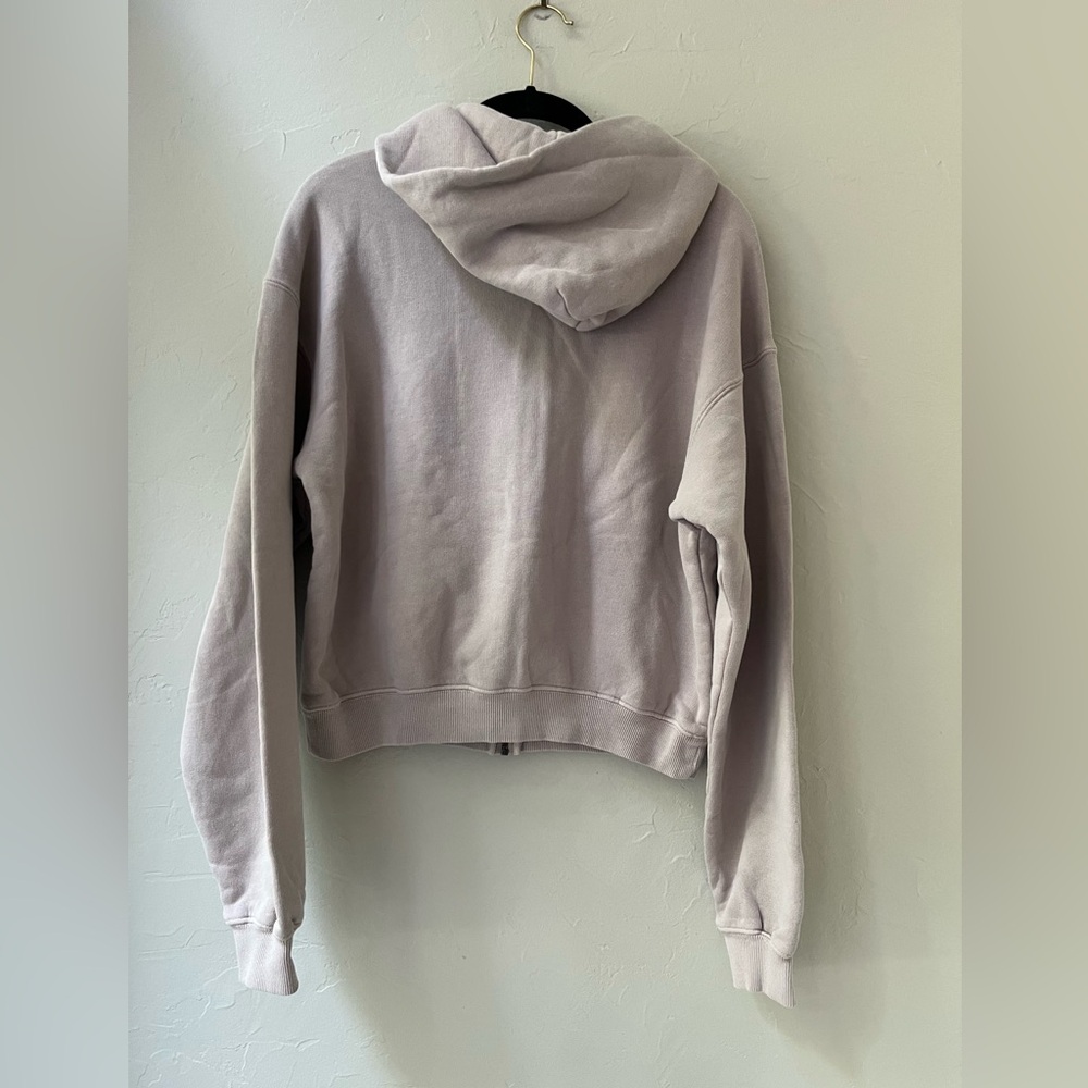 Vintage Fleece Zip-Up Hoodie in Stone - Picture 3 of 6